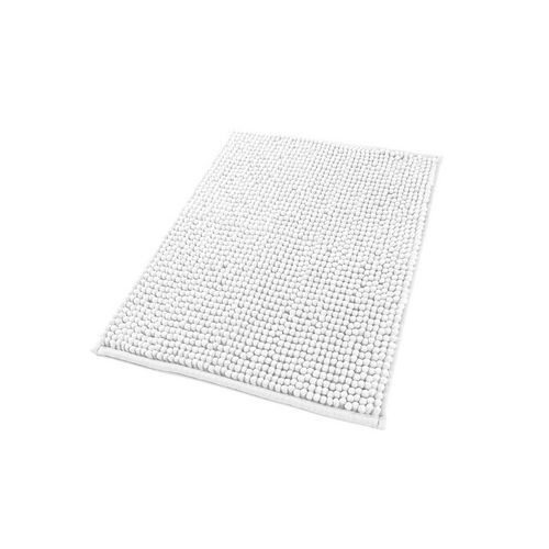 Tapis de bain uni chenille en polyester 900 g/m²