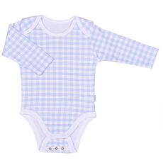 SEVIRA KIDS Body bébé en coton biologique, Vichy SEVIRA KIDS (Bleu)