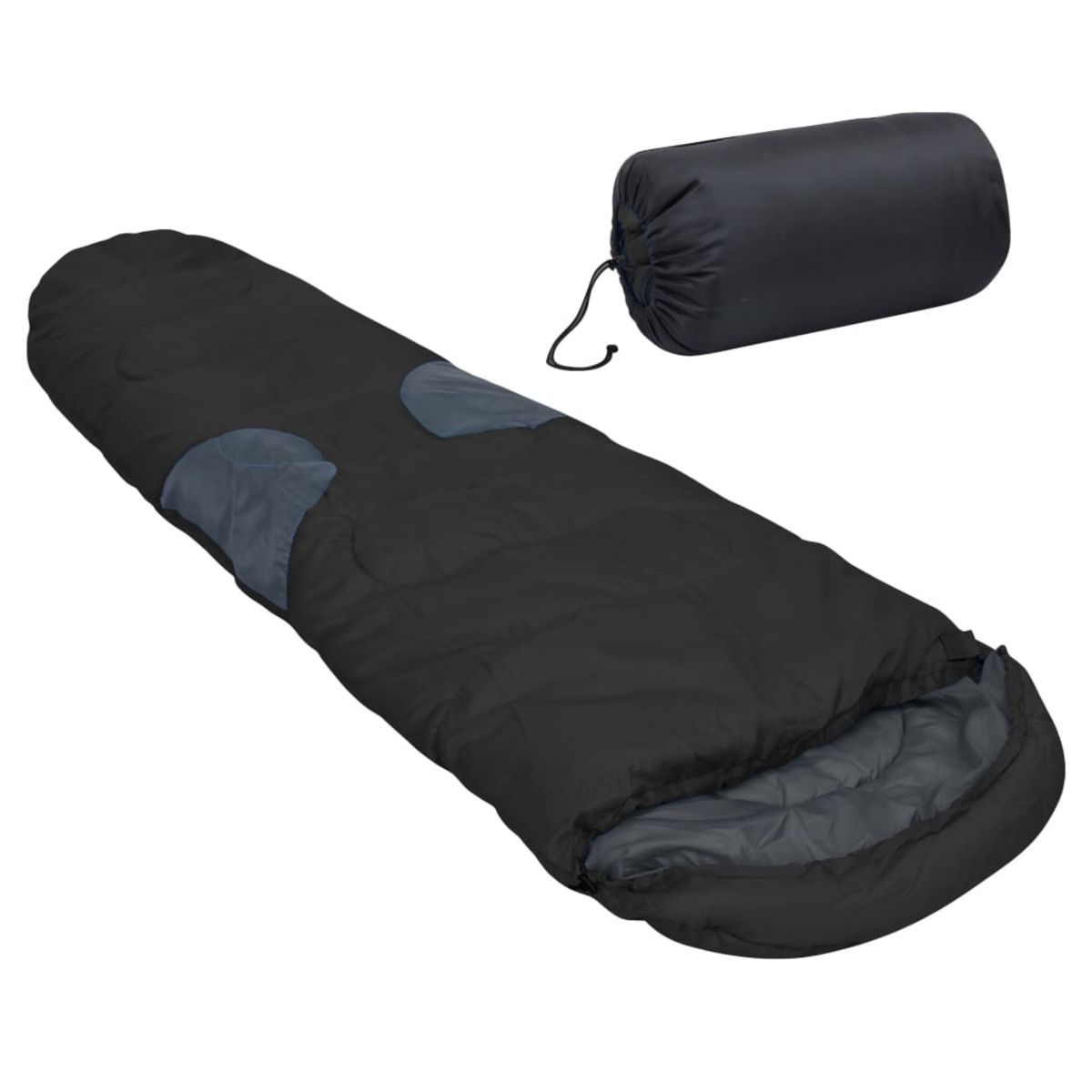 VIDAXL Sac de couchage Noir 5 C 2 000 g pas cher Auchan