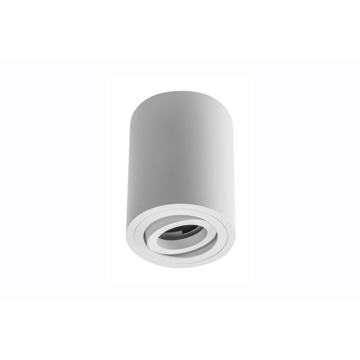 CENTRALE BRICO Petit plafonnier cylindrique SENSA avec tête rotative - Aluminium - Blanc - 11,5 cm - IP 20