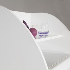 Desserte micro-ondes 2 portes 1 tiroir PRACTICA  (Blanc)