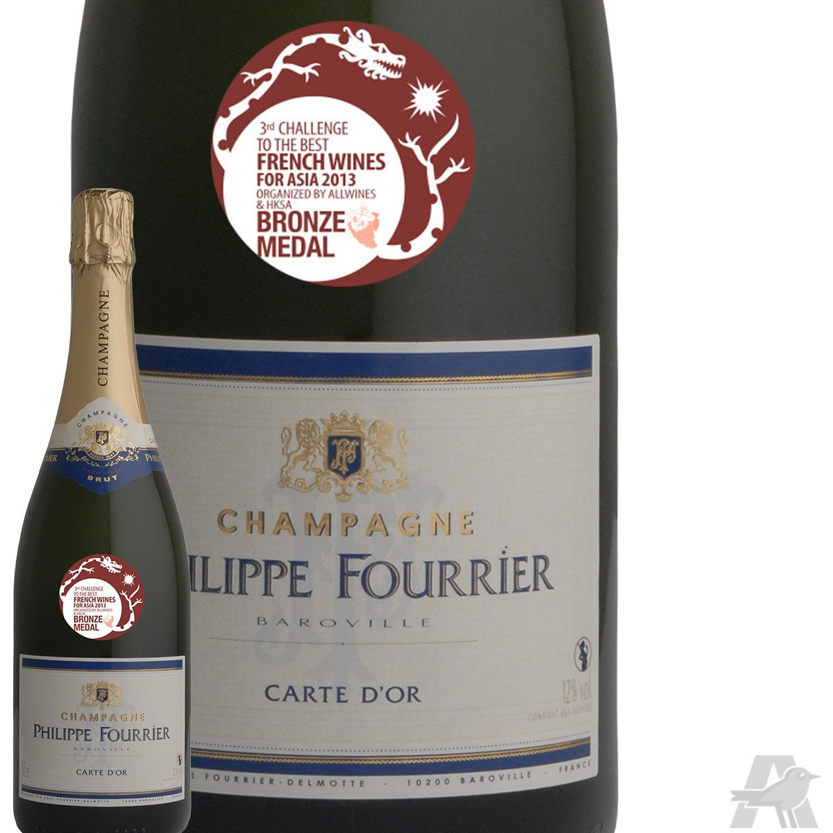 Champagne Philippe Fourrier Blanc De Noir Champagne Philippe Fourrier Brut Carte d'Or pas cher - Auchan.fr