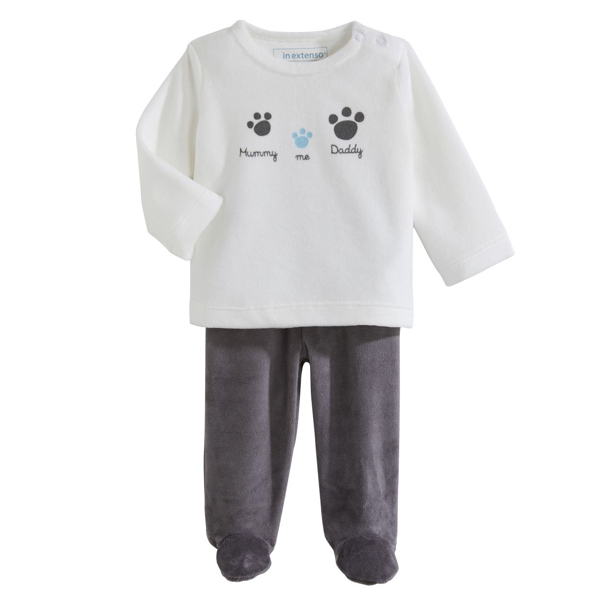 In Extenso Pyjama Velours Bebe Garcon Pas Cher A Prix Auchan