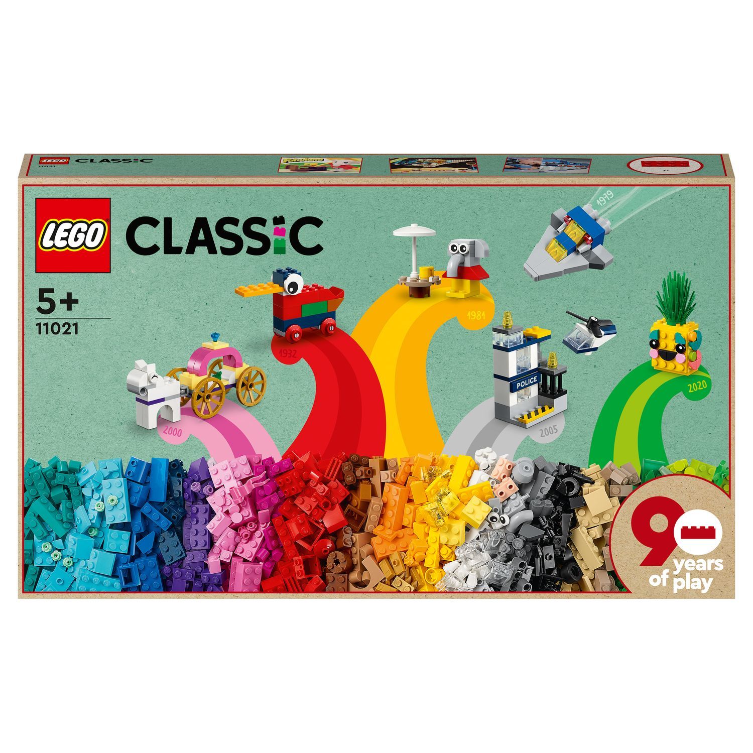 LEGO Classic 11028 - L’amusement créatif pastel, Jouets Briques pour  Filles et Garçons Dès 5 Ans : Crème Glacée, Dinosaure, Chat et Plus pas  cher 