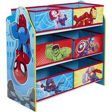 Marvel Heroes - Meuble de rangement pour chambre d'enfant avec 6 bacs