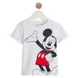 MICKEY T-shirt blanc en coton bébé garçon . Coloris disponibles : Blanc
