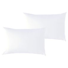 PTIT BASILE Lot x2 Taies d'oreiller bébé en coton Bio, coloris blanc (Blanc)