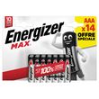 Energizer Max Piles AAA x14