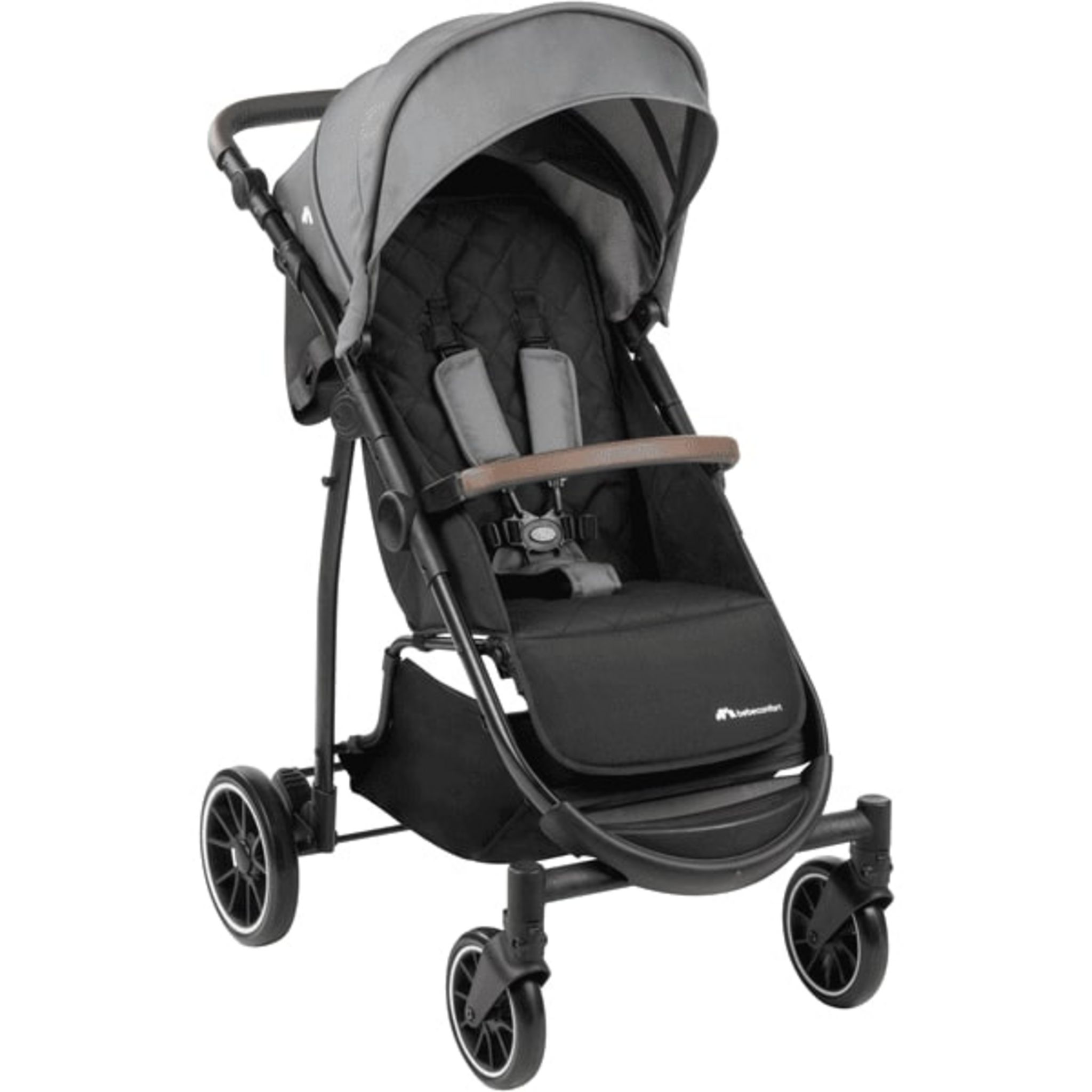 AUCHAN BABY Poussette canne bébé buggy D09 gris chiné pas cher