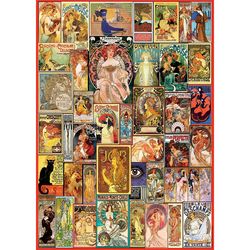 Puzzle 1000 pièces : Princesses Disney : Art Nouveau - Ravensburger - Rue  des Puzzles