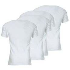 Athena Lot de 4 tee-shirt col rond homme Coton Bio (Blanc)