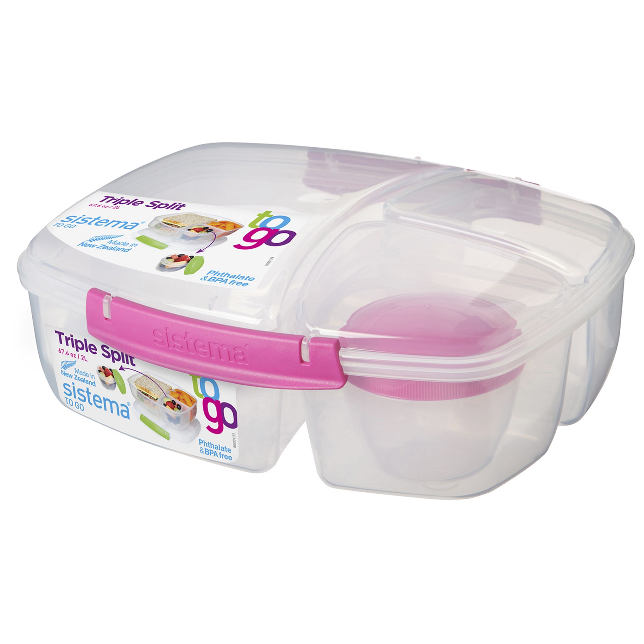 Lot de 3 boites transparentes Design Plus, sans Bisphénol A (1 litres ; 2  litres ; 4 litres) - BOITES ALIMENTAIRES/Boites Alimentaires Design PLus -  Airblock