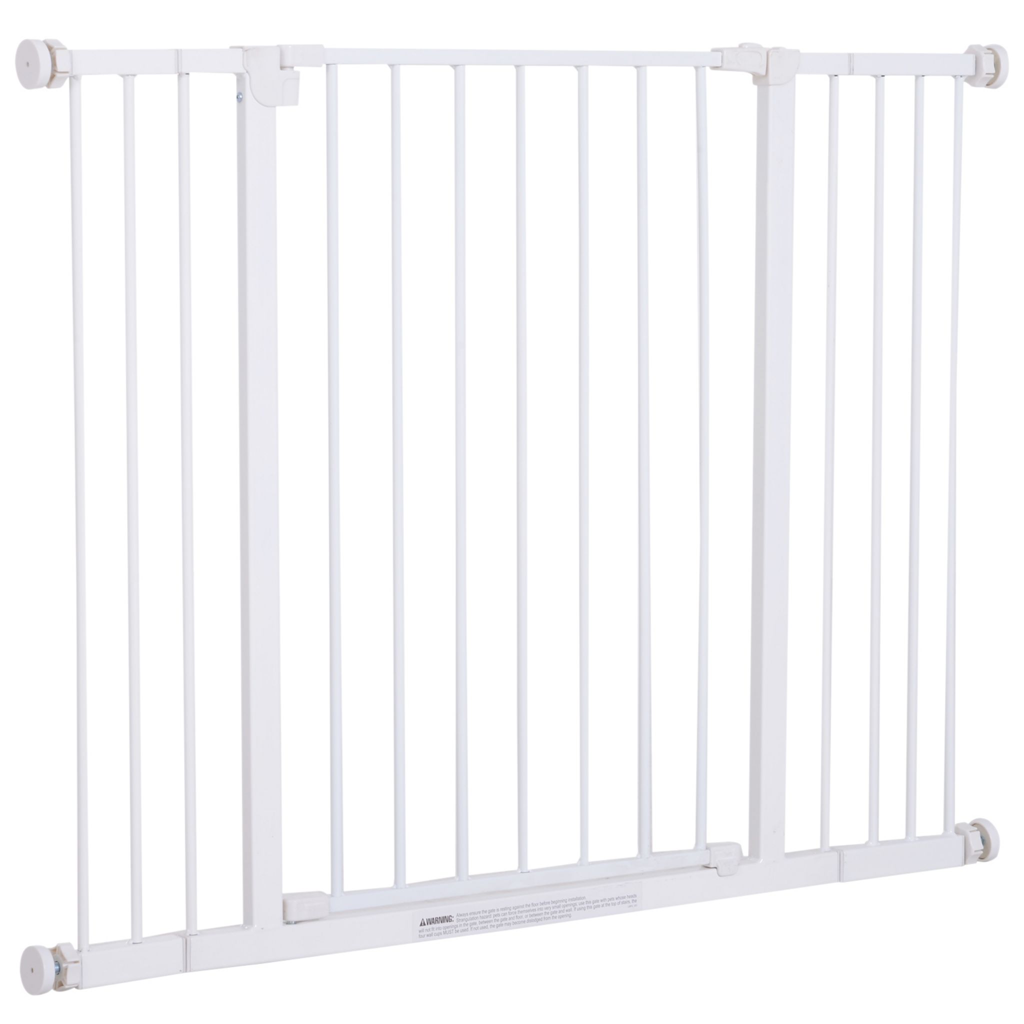 Barrière de sécurité chien barrière autoportante longueur réglable porte  verrouillable intégrée dim. 113-166L x 36l
