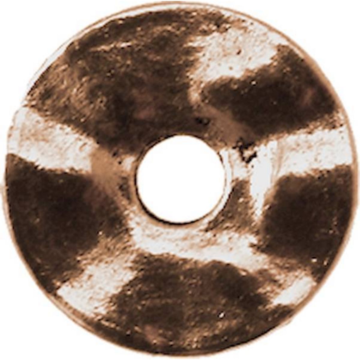 MegaCrea Anneau donut métal 18 mm Cuivré 10 pièces
