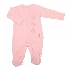 SEVIRA KIDS Pyjama bébé en coton bio, BASIC SEVIRA KIDS (Rose)