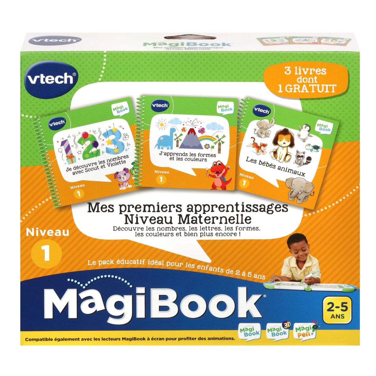 VTech - MagiBook, Livre Éducatif Enfant Niveau 1 Les Bébés Animaux