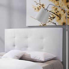 MARCKONFORT Tête de lit Carla 160x60 cm Blanc, rembourrée de Mousse