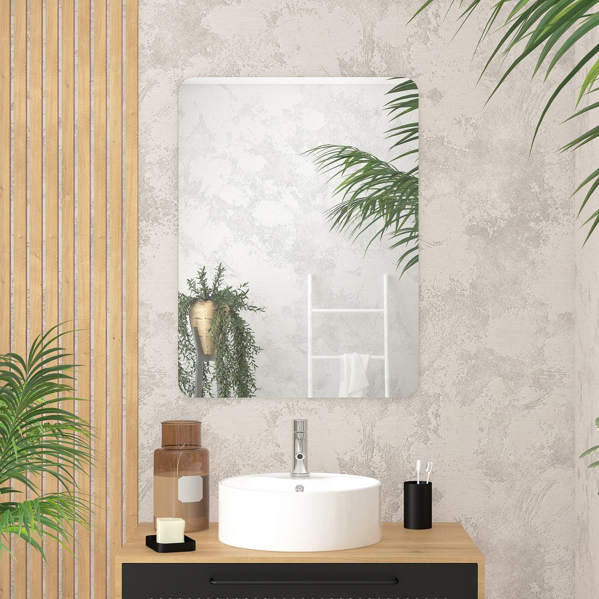 Aurlane Miroir salle de bain - 60x80cm - GO