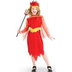 Costume Fille Enfer Taille 8-10ans