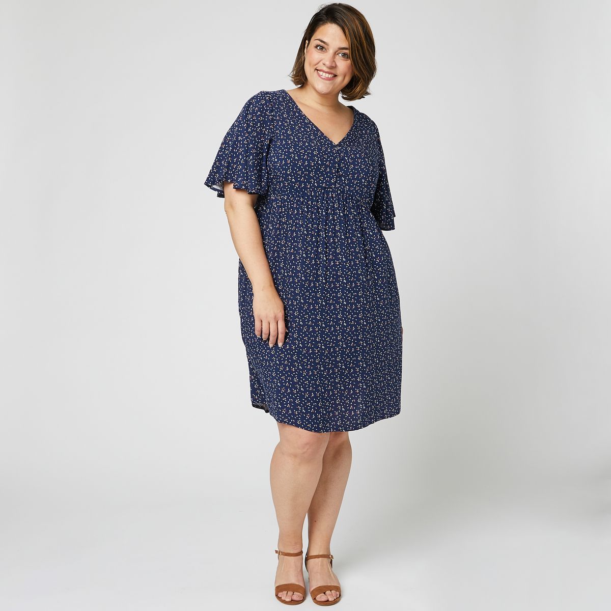 IN EXTENSO Robe fleurs grande taille femme pas cher Auchan.fr