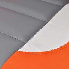 Fauteuil de bureau Cuir synthetique au design moderne Orange