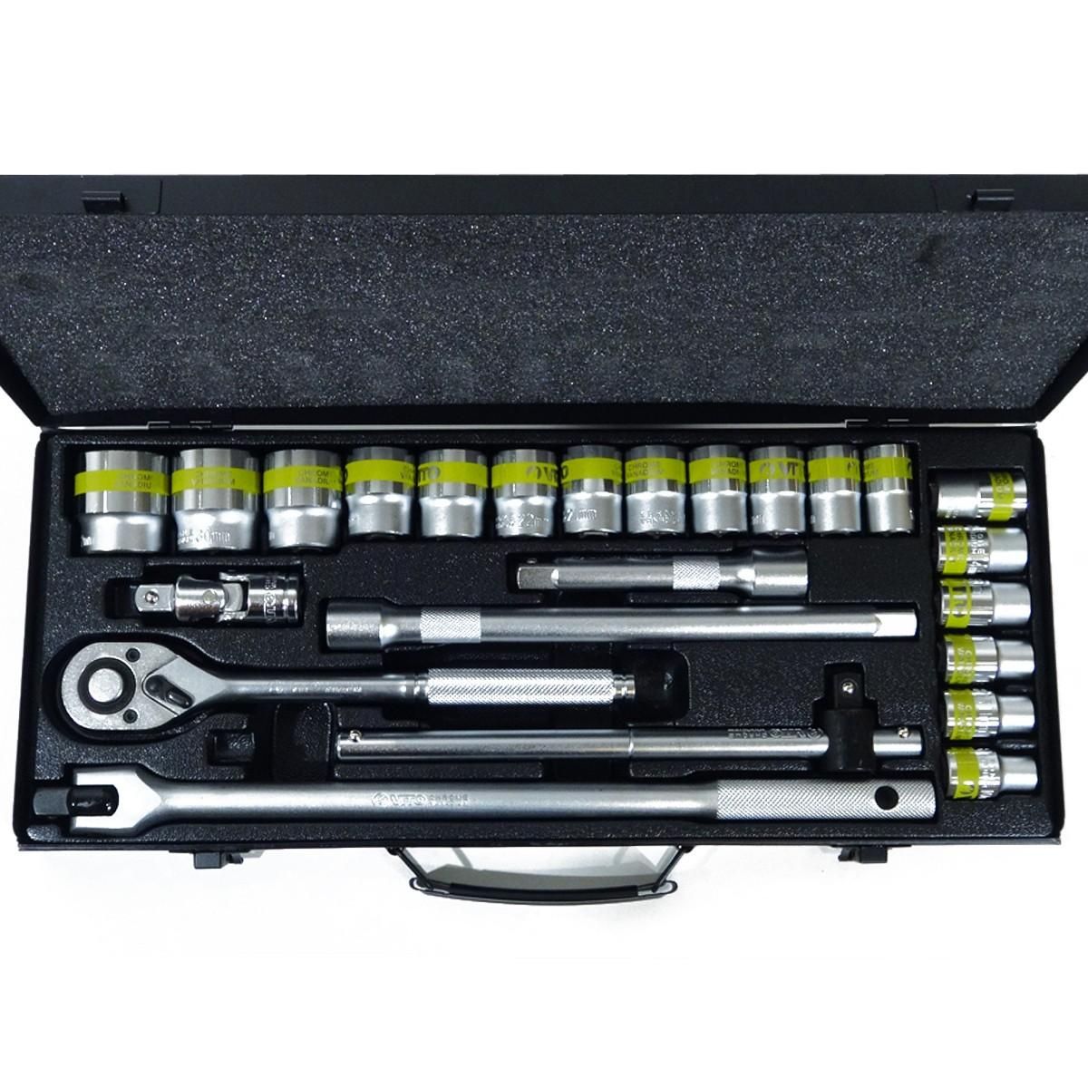 VITO Pro-Power Coffret à douilles 24 pièces VITO 1/2  Chrome vanadium Haute qualité