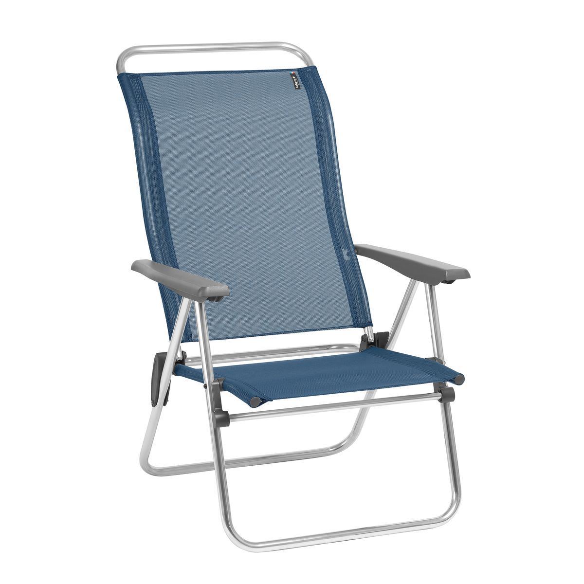 LAFUMA Chaise pliante plage et camping aluminium LOW ocean pas cher