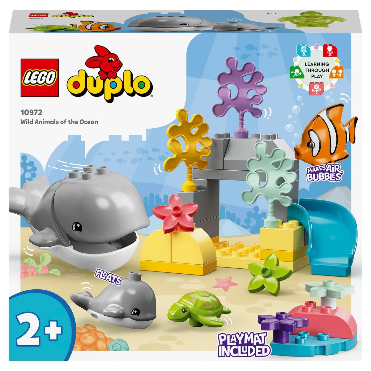 LEGO 10975 DUPLO Animaux Sauvages du Monde, Jouet Éducatif des 2 Ans