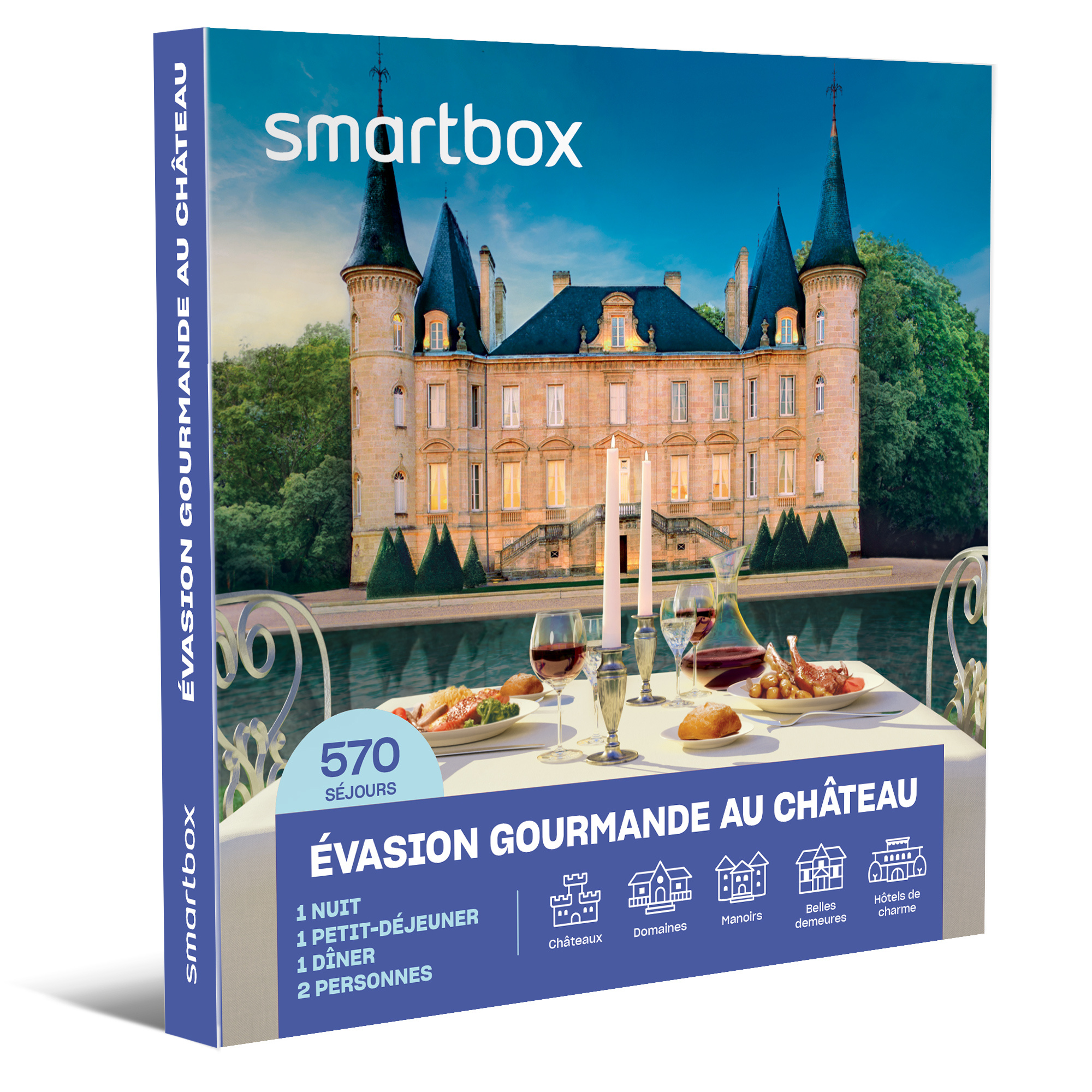 Nuit De Rêve Au Château Et Belles Demeures Smartbox Évasion gourmande châteaux et belles demeures - Coffret Cadeau  Séjour pas cher à prix Auchan