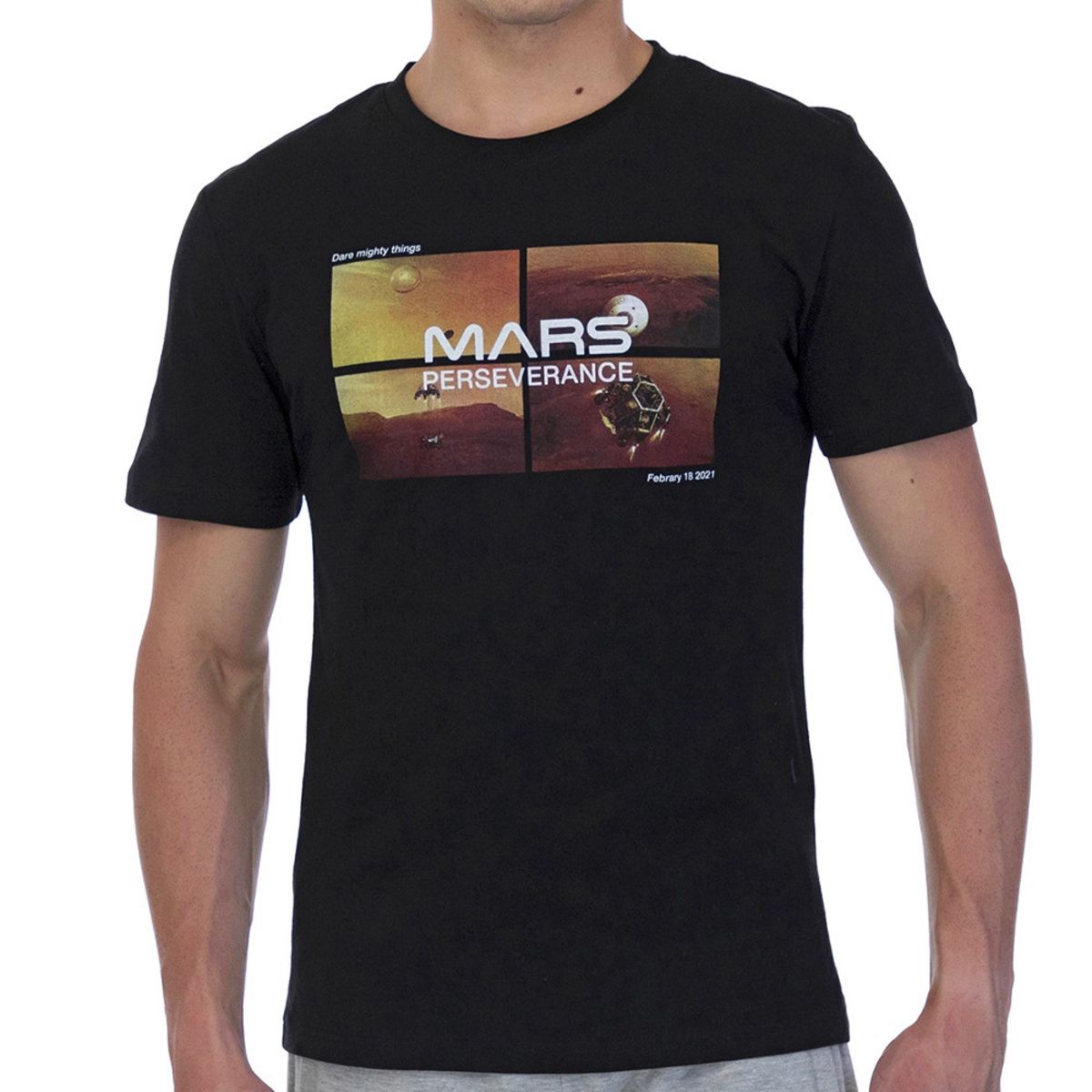 NASA T-Shirt Noir Homme Nasa 07T