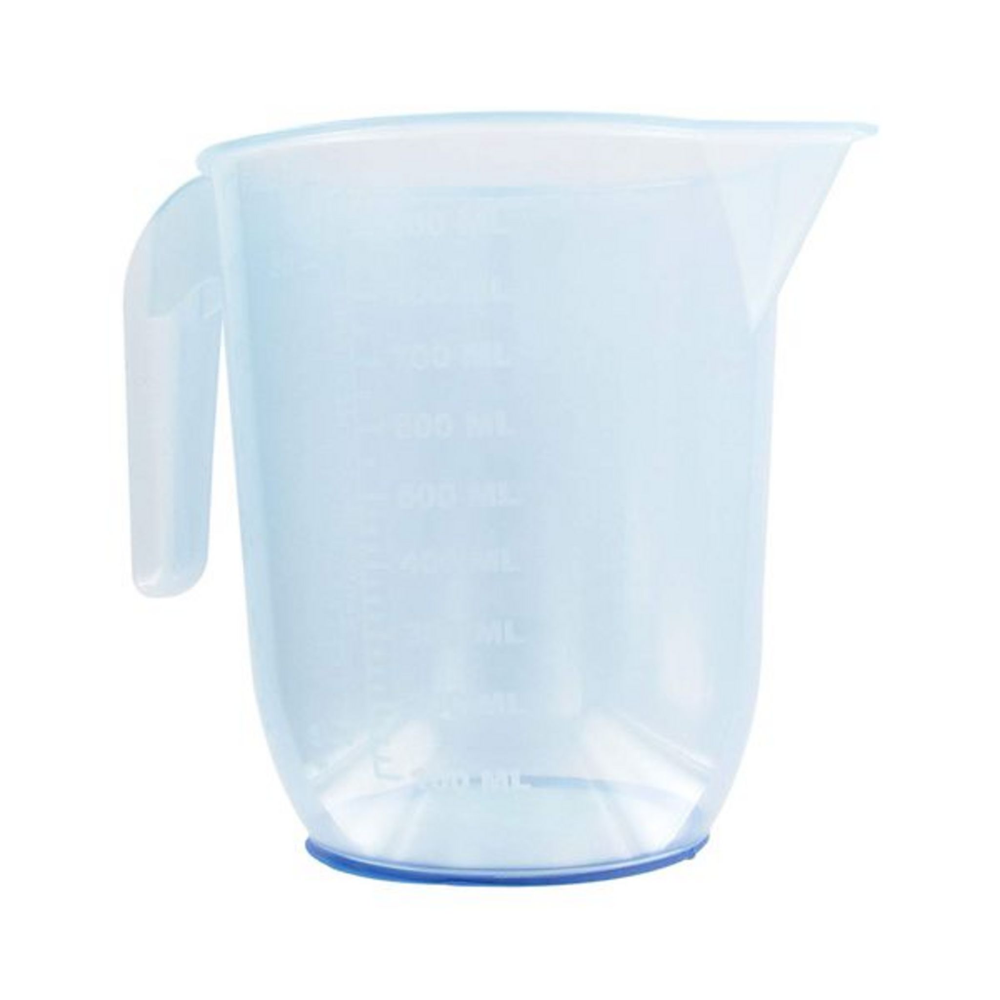 Verre doseur transparent antidérapant en plastique 1 litre Fackelmann Basic