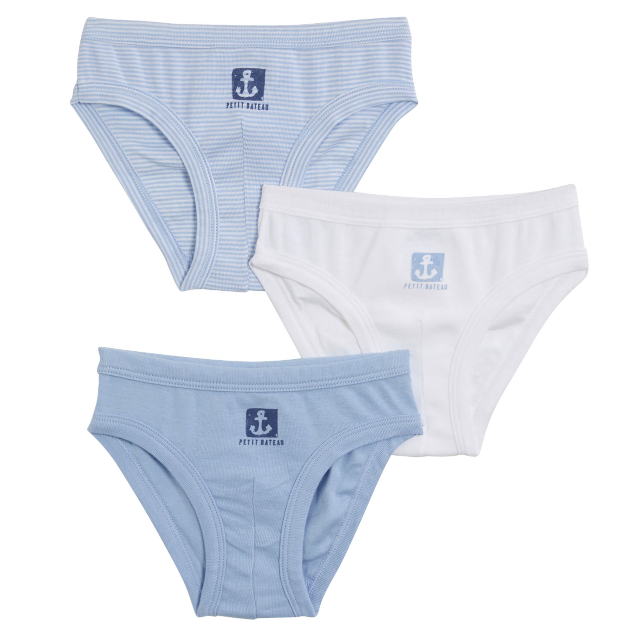 PETIT BATEAU Trousse de 3 slips garcon pas cher Auchan