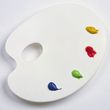 Pebeo Palette ovale en plastique pour peinture
