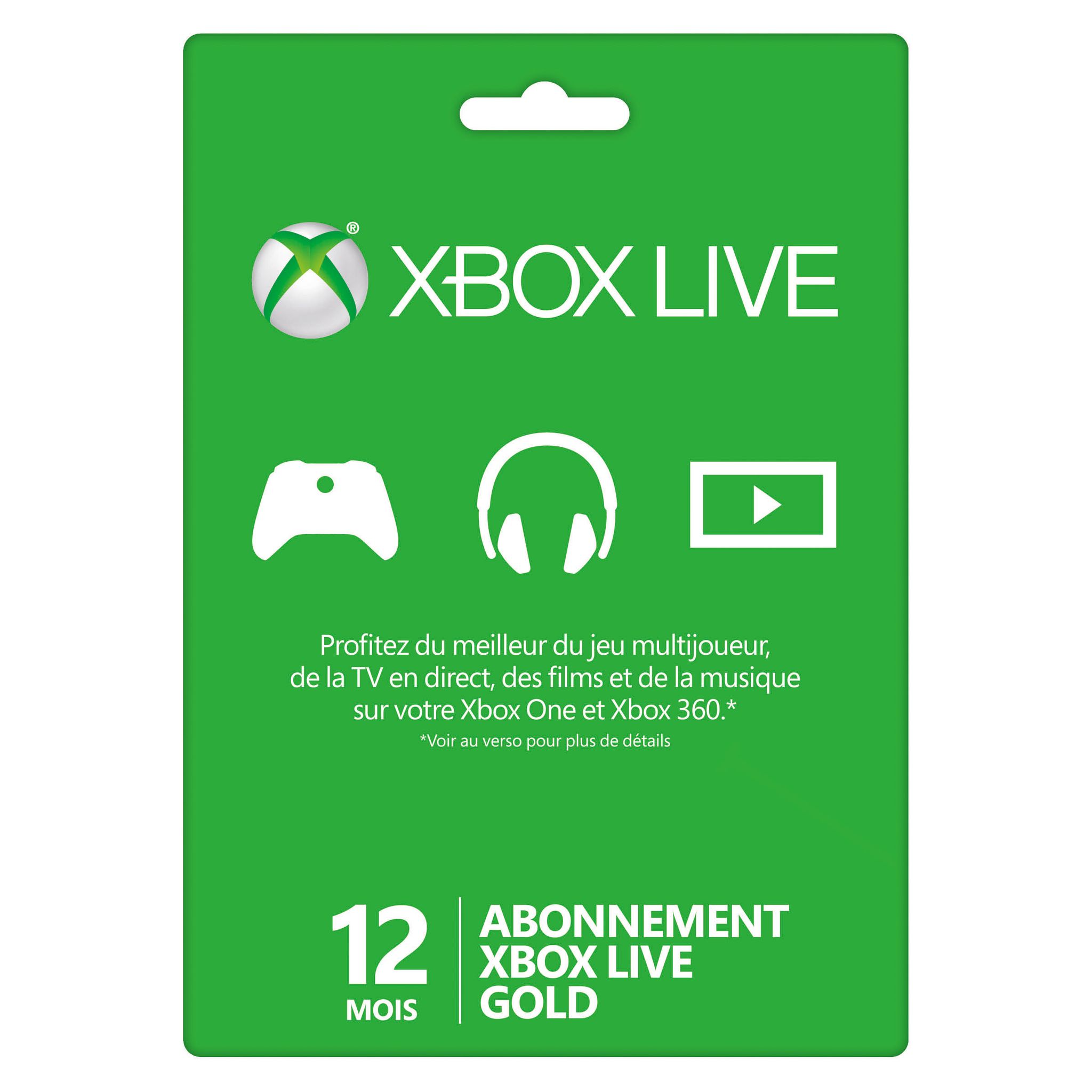 Xbox live on sale gold auchan