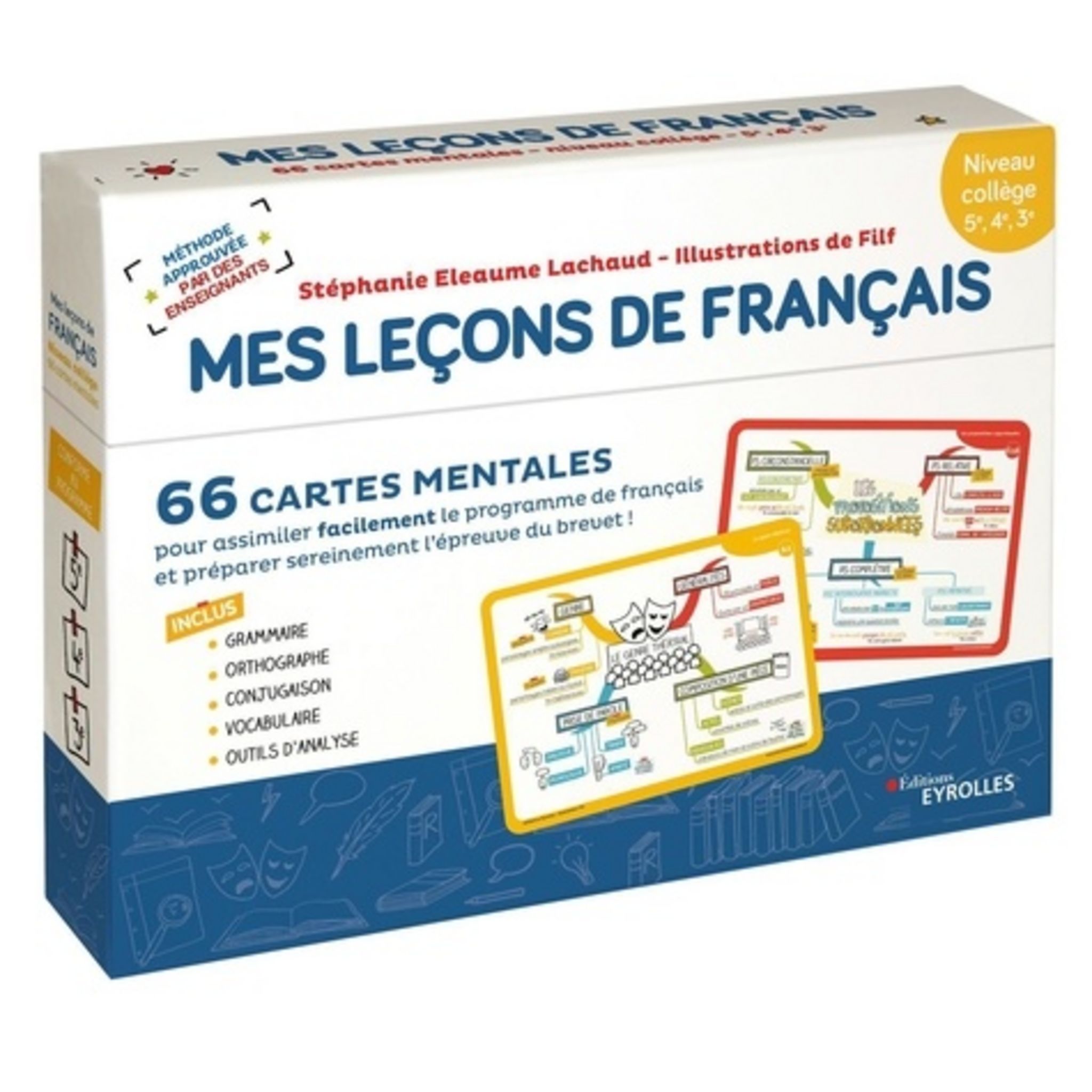 Mes leçons de français - CP, CE1, CE2 - 50 cartes mentales