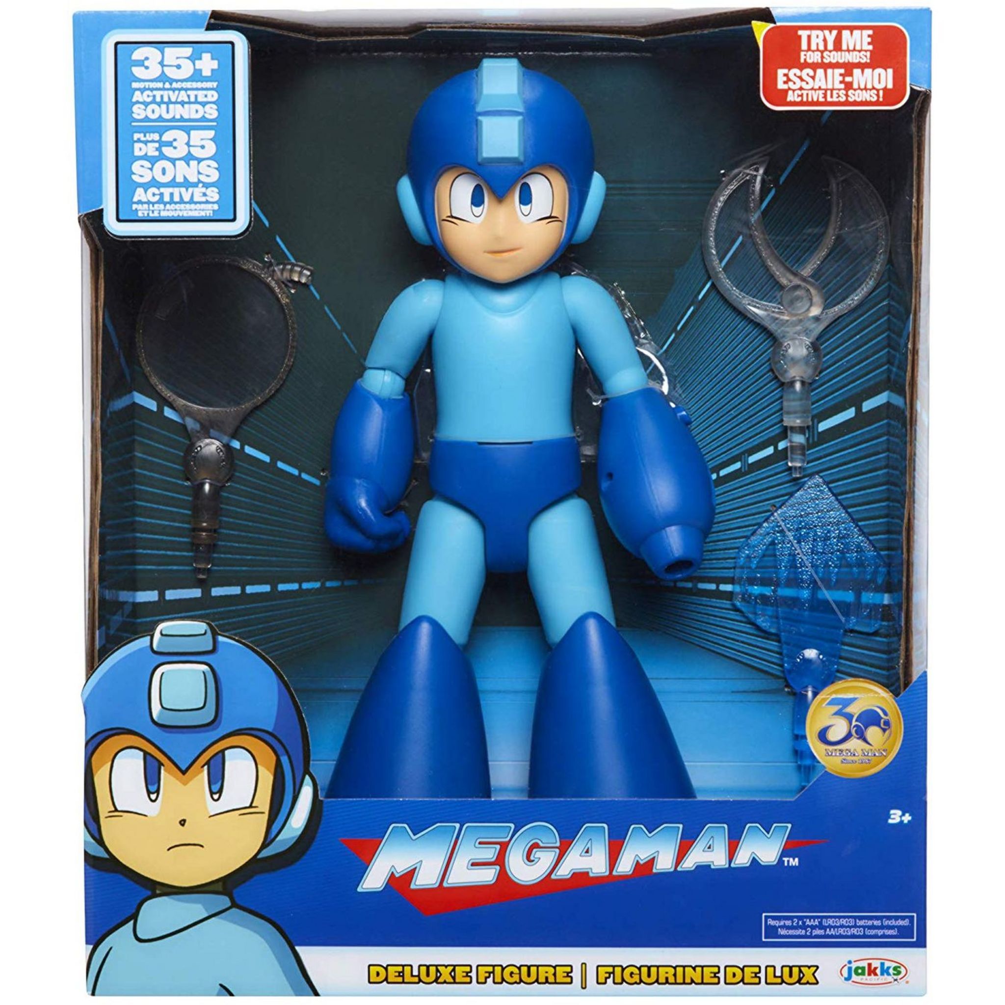 JAKKS PACIFIC Megaman Figurine Deluxe 30 cm pas cher Auchan