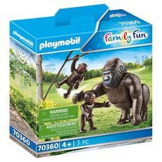 PLAYMOBIL 70360 - Family Fun - Gorille avec ses petits