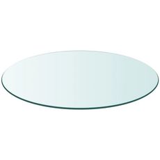 Dessus de table ronde en verre trempe 500 mm