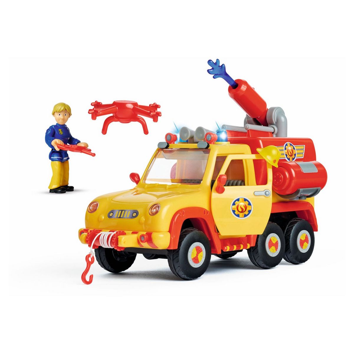 Camion de pompiers Jupiter avec figurine Sam le Pompier Smoby
