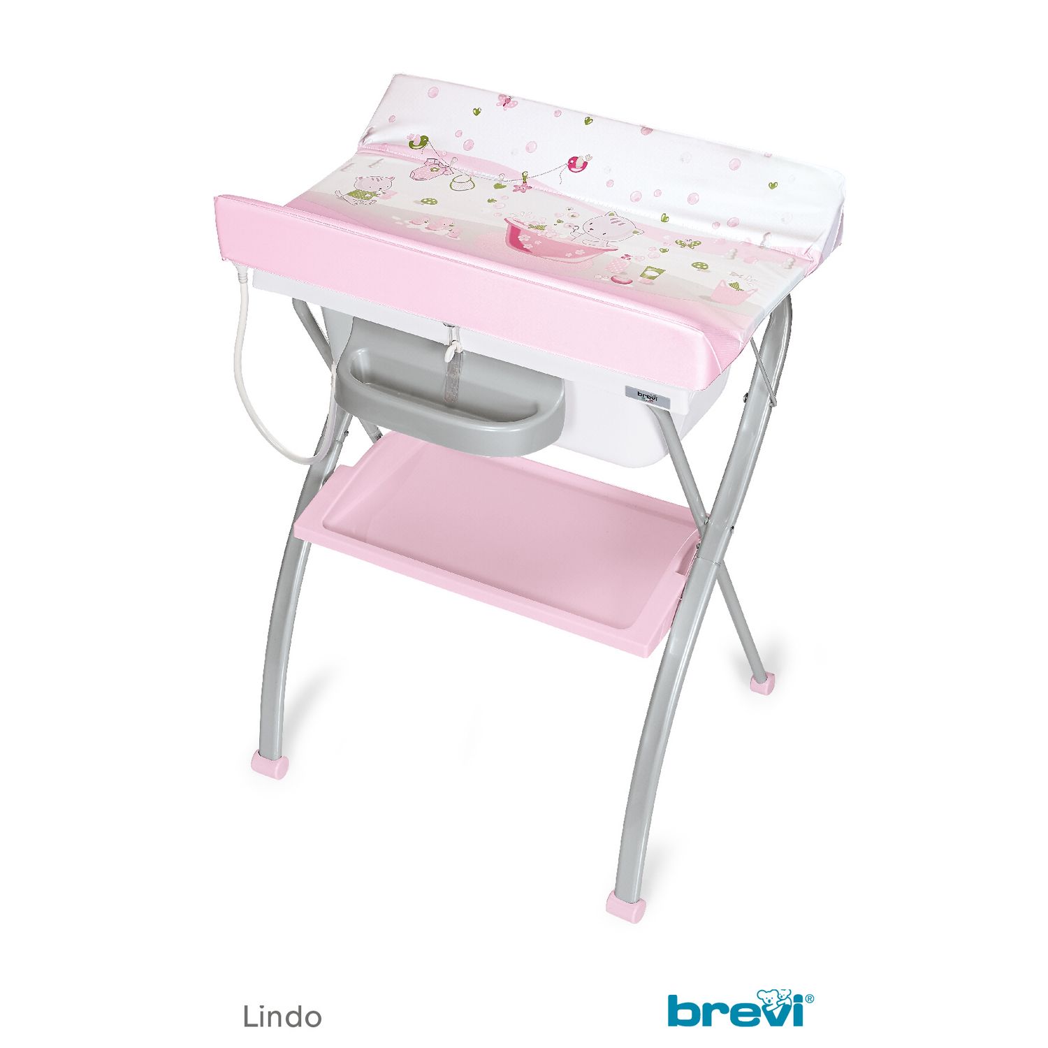 BREVI Table à langer avec baignoire Atlantis Liloo l'abeille pas