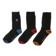 SERGE BLANCO x3 paires de chaussettes Noir Homme Serge Blanco TQO. Coloris disponibles : Noir