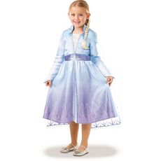 RUBIES Panoplie déguisement + tresse Elsa taille 7/8 ans - La reine des neiges