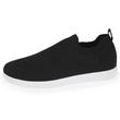 ISOTONER Isotoner Baskets femme slip-on. Coloris disponibles : Noir, Noir / Noir