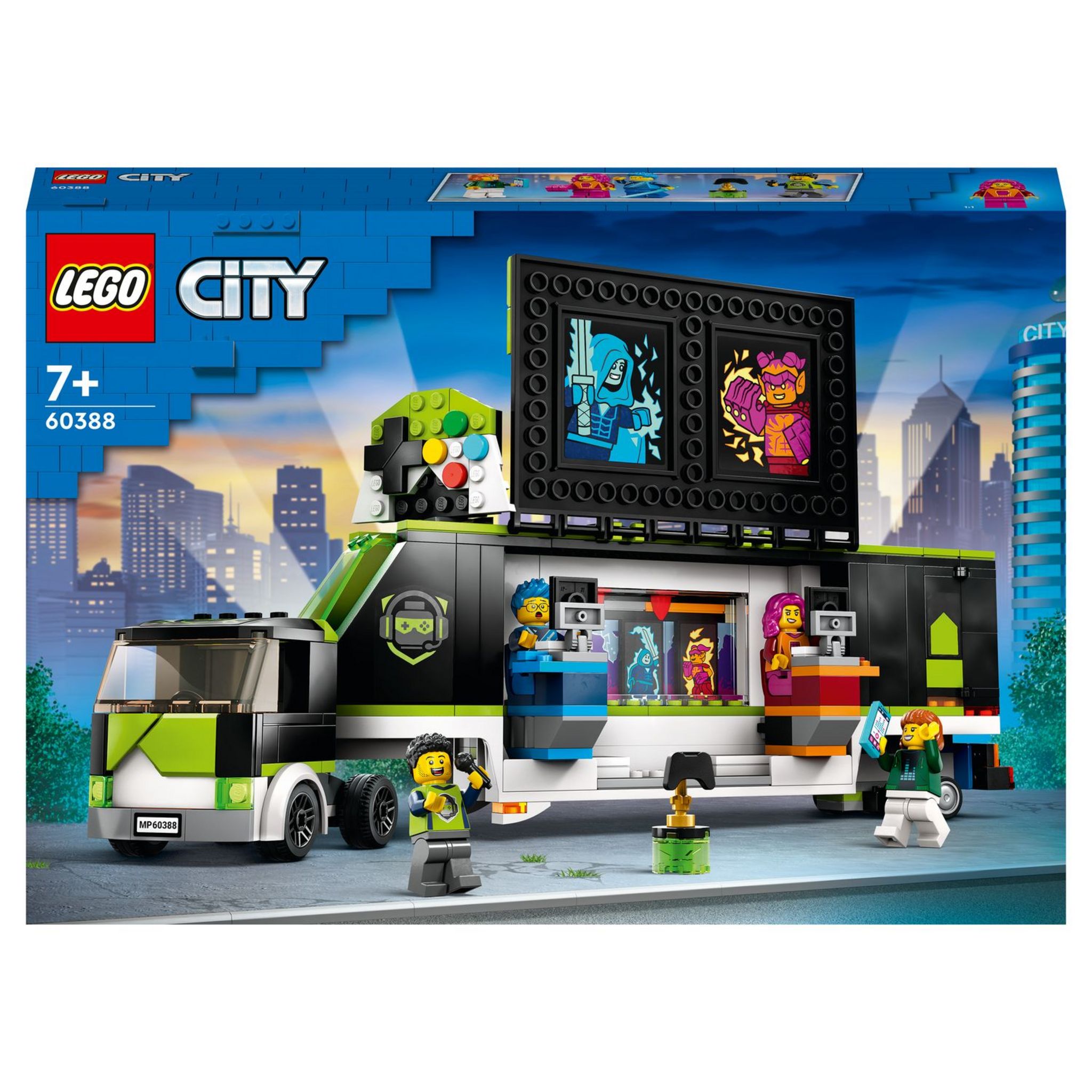 LEGO® City 60367 L'Avion de Ligne, Jouet avec Bus de l'Aéroport