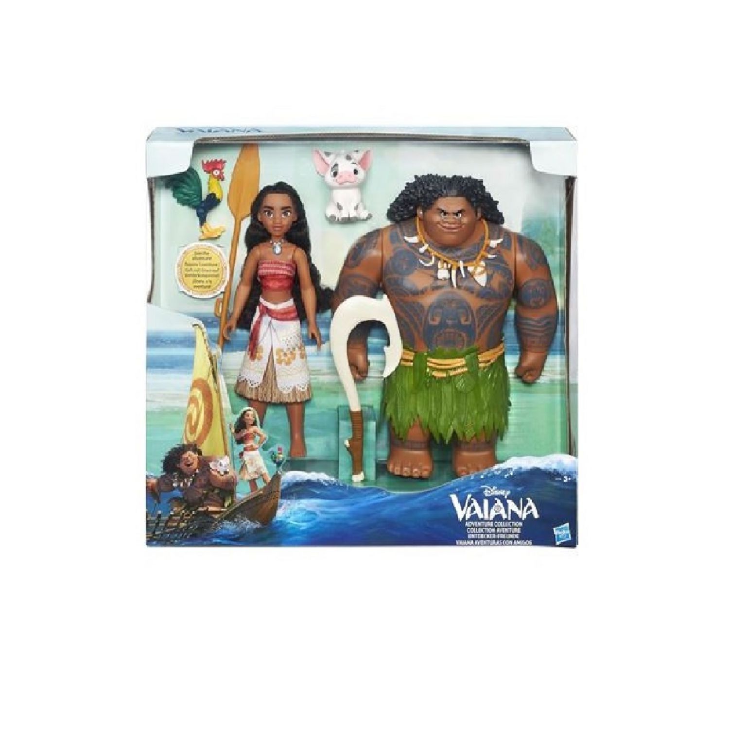 HASBRO Disney Princesses - Figurine Vaiana + Maui pas cher 