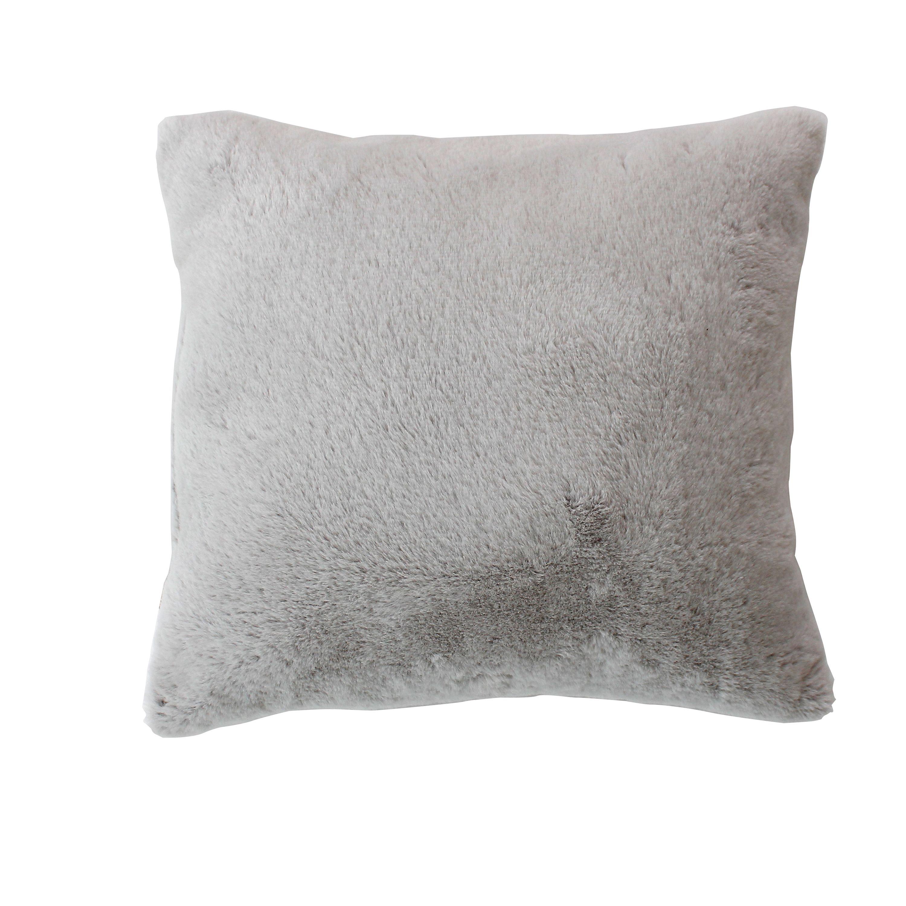 ATMOSPHERA Coussin de sol 40x40 cm gris pas cher 