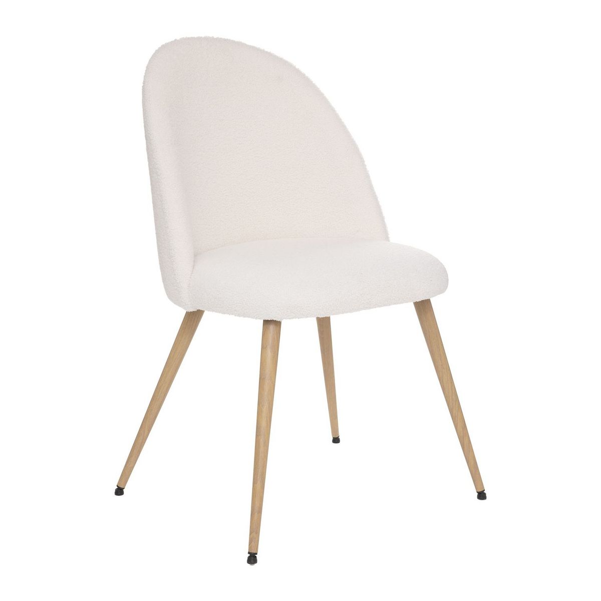 Chaise scandinave tissu bouclette LONA pas cher - Auchan.fr