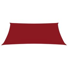 Voile de parasol Tissu Oxford rectangulaire 4x6 m Rouge