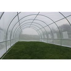 Serre tunnel de jardin avec porte  Mimosa  - 180 g/m² - 24 m² - 8 x 3 x 2 m