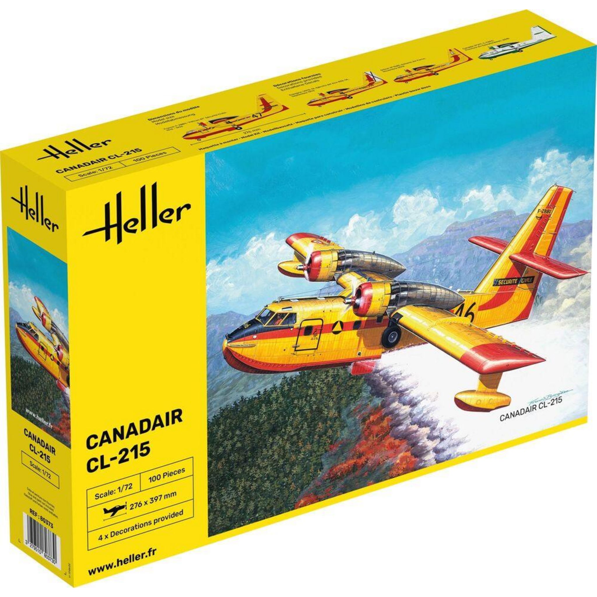 Maquette avion : Kit : Canadair CL-415 - Heller - Rue des Maquettes